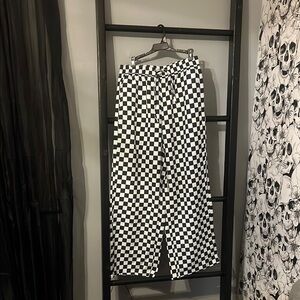 Black and White Checkered Pants